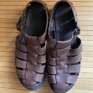 Teva Sirena Brown Leather Fisherman's Sandal size 9.5